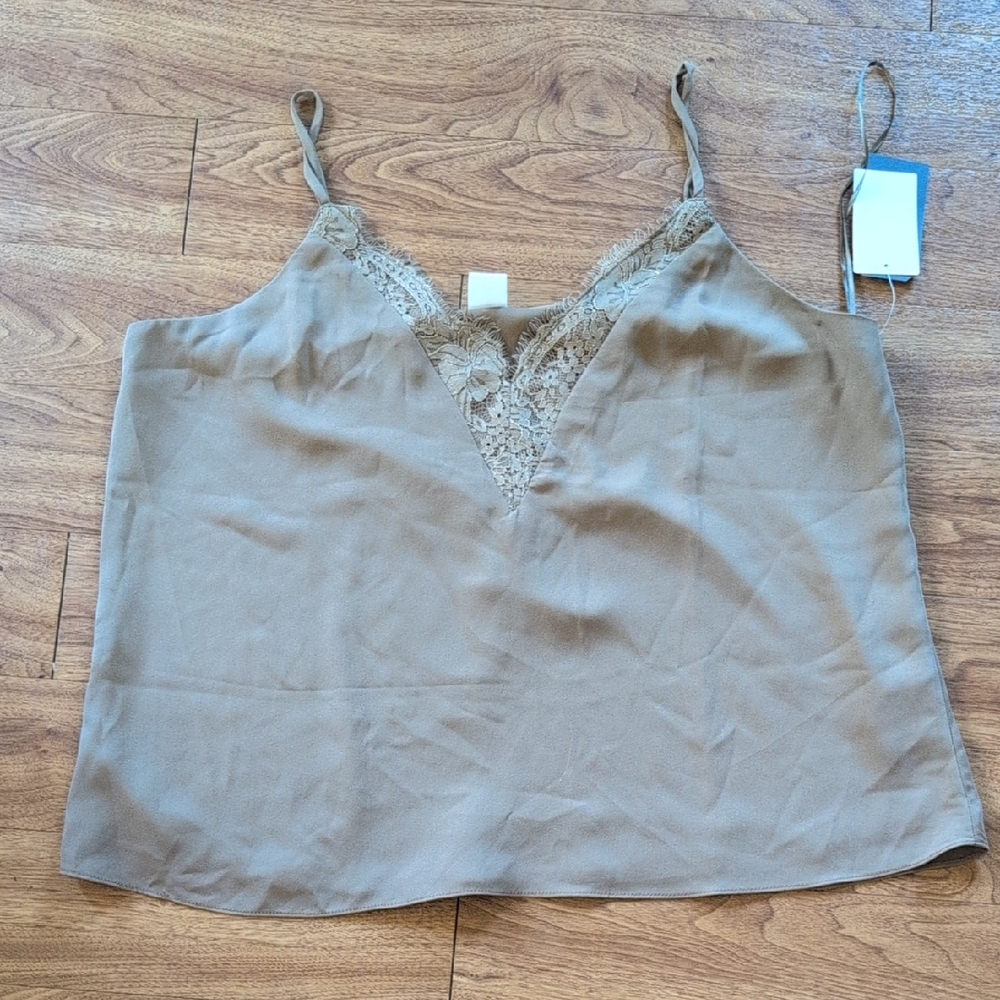 Melrose and Market Tan Lace Camisole